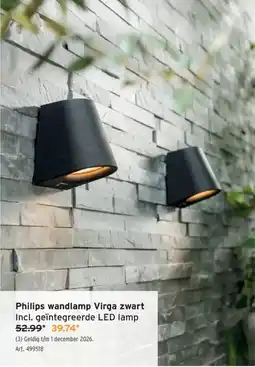 GAMMA Philips wandlamp Virga aanbieding