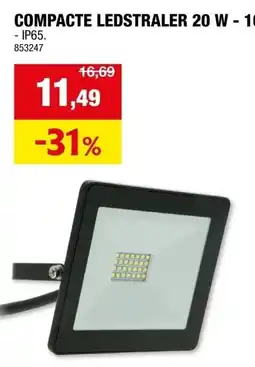 Hubo Compacte ledstraler 20 w aanbieding