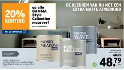 GAMMA Gamma Style Collection muurverf aanbieding