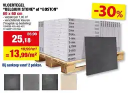 Hubo Vloertegel belgium stone of boston aanbieding