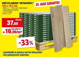 Hubo Vinylplanken intraviny aanbieding