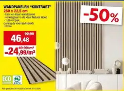 Hubo Wandpanelen Kontrast aanbieding