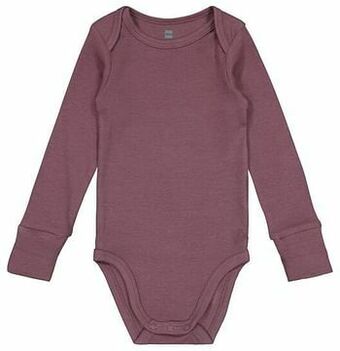 HEMA HEMA Body Rib Met Bamboe Stretch Paars (paars) aanbieding