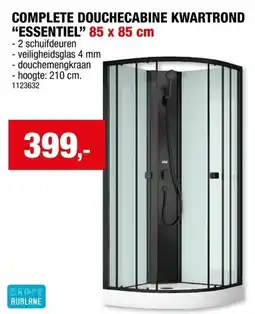 Hubo Complete douchecabine kwart rond essentiel aanbieding