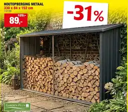 Hubo Houtopberging metaal aanbieding