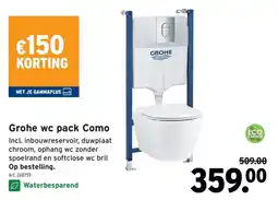 GAMMA Grohe wc pack Como aanbieding