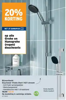 GAMMA Grohe Quickfix Vitalio Comfort douchesets aanbieding