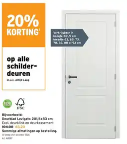 GAMMA Schilder-deuren Deurblad Levigato aanbieding