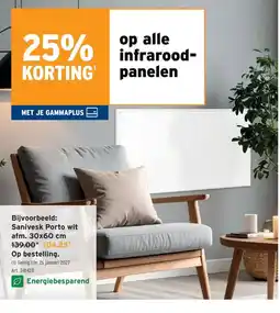GAMMA infrarood-panelen aanbieding