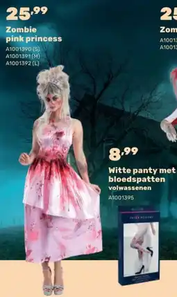 Happyland Witte panty met bloedspatten volwassenen aanbieding