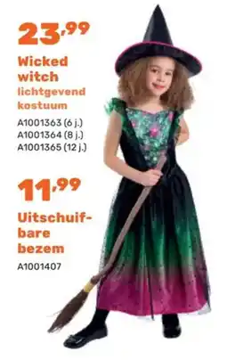 Happyland Wicked witch lichtgevend kostuum aanbieding