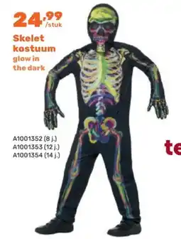 Happyland Skelet kostuum aanbieding