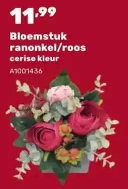 Happyland Bloemstuk ranonkel/roos aanbieding
