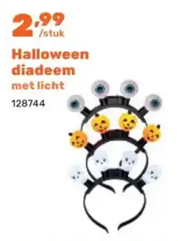 Happyland Halloween diadeem met licht aanbieding