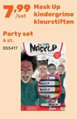 Happyland Mask Up kindergrime kleurstiften aanbieding