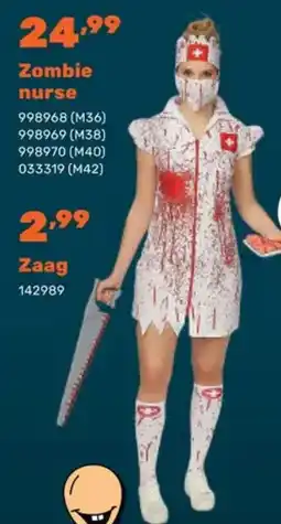 Happyland Zombie nurse aanbieding