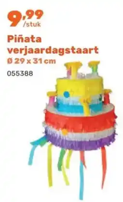 Happyland Piñata verjaardagstaart aanbieding
