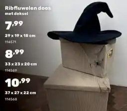 Happyland Ribfluwelen doos met deksel aanbieding
