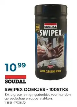 Meno Pro Soudal swipex doekjes aanbieding