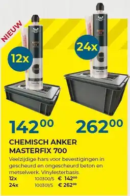 Meno Pro Chemisch anker masterfix 700 aanbieding