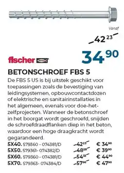 Meno Pro betonschroef fbs 5 aanbieding