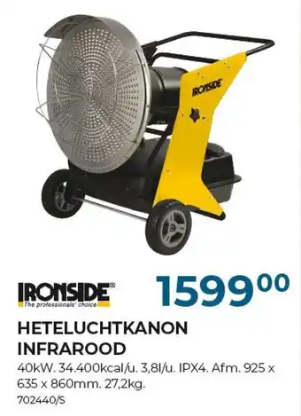 Heteluchtkanon infrarood