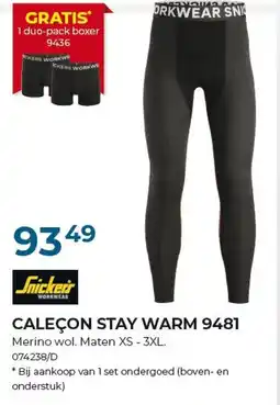 Meno Pro Caleçon stay warm 9481 aanbieding