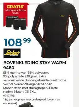 Meno Pro bovenkleding stay warm aanbieding