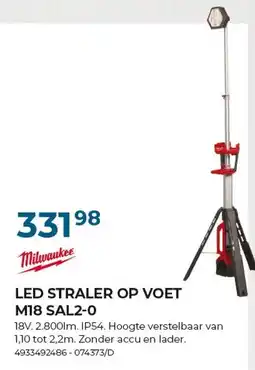 Meno Pro Led straler op voet m18 sal2-0 aanbieding
