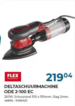 Meno Pro Deltaschuurmachine ode 2-100 ec aanbieding
