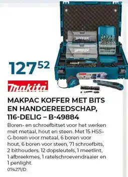 Meno Pro makpac koffer met bits en handgereedschap aanbieding