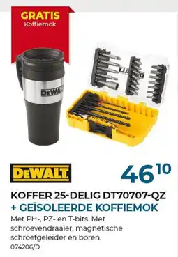 Meno Pro Koffer 25-delig dt70707-qz + geïsoleerde koffiemok aanbieding