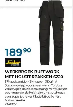 Meno Pro werkbroek ruffwork met holsterzakken 6220 aanbieding