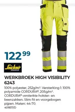 Meno Pro werkbroek high visibility aanbieding
