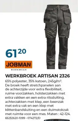 Meno Pro Werkbroek Artisan aanbieding
