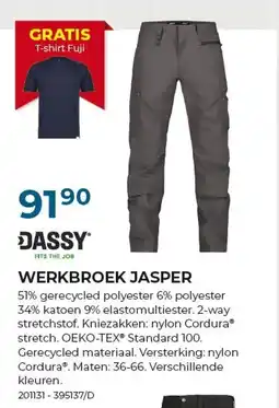 Meno Pro werkbroek jasper aanbieding