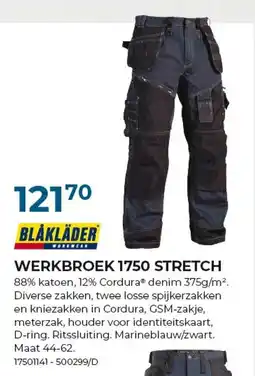 Meno Pro Werkbroek 1750 stretch aanbieding