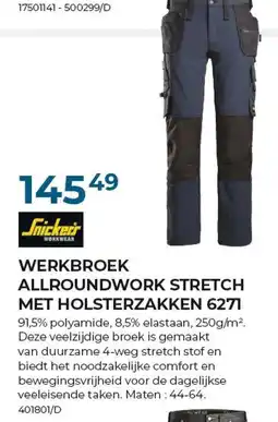 Meno Pro werkbroek allroundwork stretch met holsterzakken aanbieding