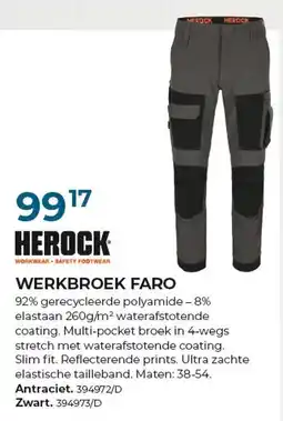 Meno Pro Werkbroek Faro aanbieding