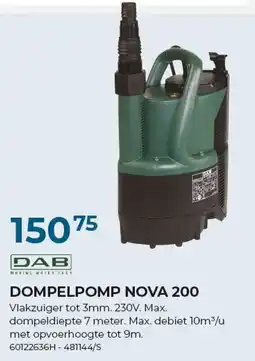 Meno Pro Dompelpomp nova 200 aanbieding