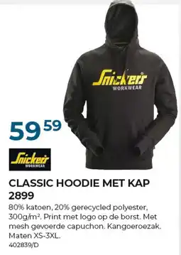 Meno Pro Classic hoodie met kap aanbieding