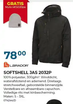Meno Pro Softshell jas 2032p aanbieding