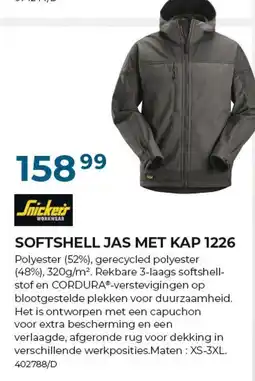 Meno Pro Softshell jas met kap aanbieding