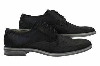 Berca Shoes Bugatti Geklede Veterschoen Heren - Blauw aanbieding