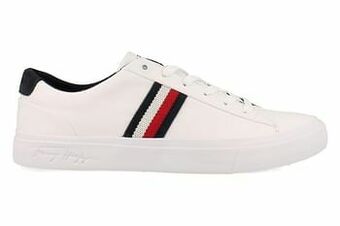 Berca Shoes Tommy Hilfiger Sneaker Laag Heren Corporate Leather Sneaker - Wit aanbieding