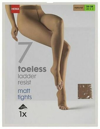 HEMA HEMA Panty Zonder Tenen 7 Denier Naturel (naturel) aanbieding