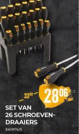 Meno Set van 26 schroeven-draaiers aanbieding