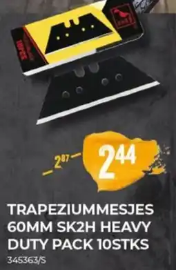 Meno Trapeziummesjes 60mm sk2h heavy duty aanbieding