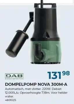 Meno Dompelpomp nova 300m-a aanbieding