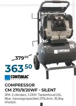 Meno Compressor cm 270/9/20wf - silent aanbieding